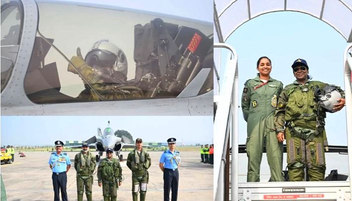 President Droupadi Murmu: अंबाला एयरबेस से राष्ट्रपति द्रौपदी मुर्मू ने फाइटर जेट 'राफेल' में भरी ऐतिहासिक उड़ान