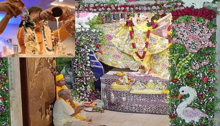 नंद के आनंद भयो...भजनों, शंख और घंटियों की गूंज के बीच घर-घर जन्मे कान्हा
