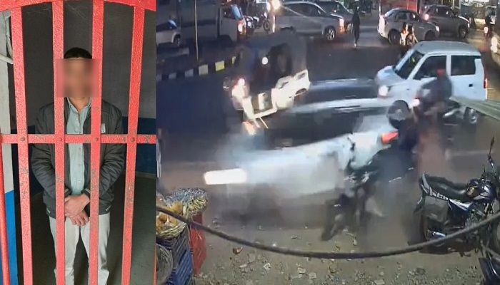 लखनऊ में अनियंत्रित कार ने 6 लोगों को कुचला, 12वीं का छात्र चला रहा था Swift Car, गर्लफ्रेंड थी साथ