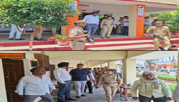 होमगार्ड भर्ती परीक्षा: डीएम इन्द्रजीत सिंह और एसपी चारू निगम का औचक निरीक्षण