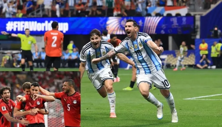 Argentina vs Egypt: मेसी ने मिस्र के जबड़े से छीनी जीत, 15 मिनट में अर्जेंटीना ने 3 गोल कर क्वार्टर फाइनल में मारी एंट्री
