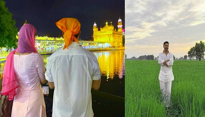 'Border 2' की शूटिंग खत्म ! मेधा राणा के साथ स्वर्ण मंदिर पहुंचे वरुण धवन