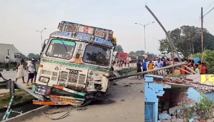 मिर्जापुर में अनियंत्रित ट्रक ने सड़क किनारे सो रहे परिवार को कुचला, तीन की मौत