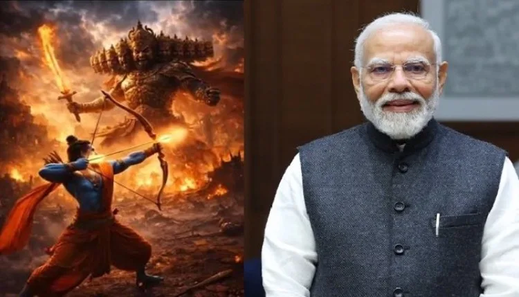 विजयादशमी पर PM मोदी ने समेत नेताओं ने देशवासियों को दी शुभकामनाएं