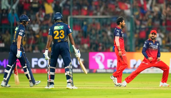 RCB vs GT  IPL 2026 Final: महामुकाबले में गुजरात ने बेंगलुरु को दिया 155 रनों का टारगेट, रासिक सलाम की शानदार गेंदबाजी