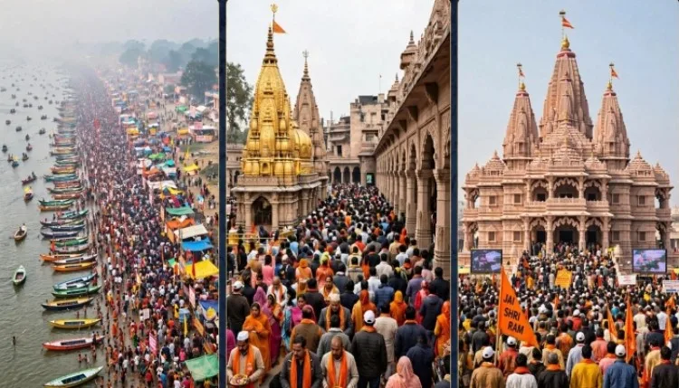 UP में धार्मिक पर्यटन को बढ़ावा, काशी-मथुरा-अयोध्या पर्यटकों से गुलजार