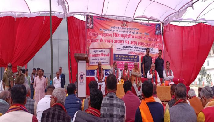 कुशीनगर में हनुमान एवं सरस्वती प्रतिमा का प्राण-प्रतिष्ठा एवं अनावरण समारोह संपन्न