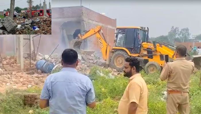 Lucknow Blast : लखनऊ में चल रही अवैध पटाखा फैक्ट्री में जोरदार विस्फोट, 2 लोगों की मौत