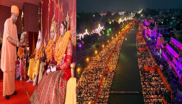 Ayodhya Deepotsav 2025: अयोध्या में दीपोत्सव की धूम, CM योगी ने खींचा रथ, 28 लाख दीयों से रोशन हुई रामनगरी