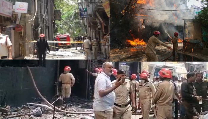 दिल्ली के मालवीय नगर स्थित रेस्टोरेंट में लगी भयंकर आग, 20 की मौत, जान बचाने के लिए बिल्डिंग से कूदे लोग