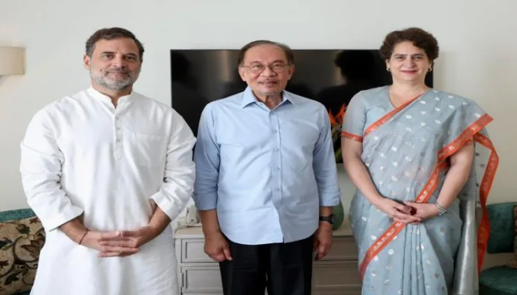 अनवर इब्राहिम से राहुल गांधी और प्रियंका गांधी की नाश्ते पर मुलाकात