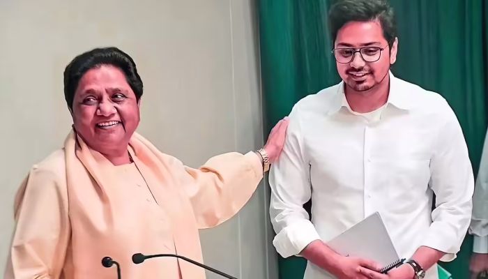 मायावती का बड़ा ऐलान बिहार विधानसभा चुनाव अकेले लड़ेगी बसपा , आकाश आनंद को सौंपी बड़ी जिम्मेदारी