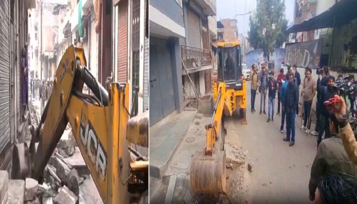 Chomu Bulldozer Action: चौमूं में पत्थरबाजी के बाद अब एक्शन में प्रशासन, उपद्रवियों के घर पर चला बुलडोजर