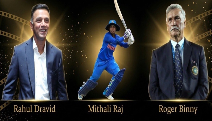 दिग्गजों का सम्मान: द्रविड़, मिताली और बिन्नी को लाइफटाइम अचीवमेंट अवार्ड