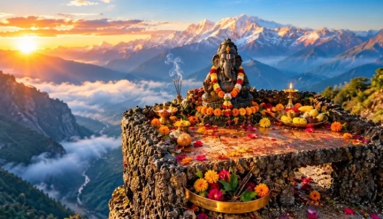 जहां ज्वालामुखी के पास विराजे हैं विघ्नहर्ता, 700 साल से हो रही पूजा