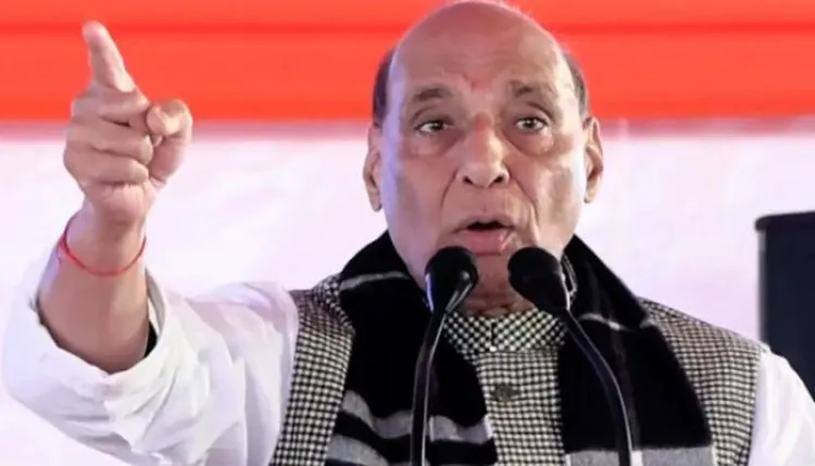 लखनऊः राजनाथ सिंह ने किया 12 विकास परियोजनाओं का शिलान्यास