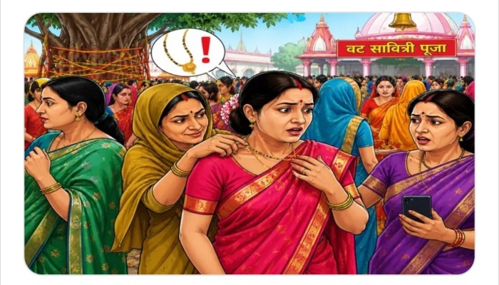 मंदिरों में चोरों का आतंक! वट सावित्री की पूजा कर रहीं महिलाओं के मंगलसूत्र और मोबाइल चोरी
