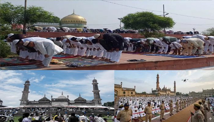 Bakrid 2026: लखनऊ से फिरोजाबाद तक यूपी में शांतिपूर्ण तरीके से मनाई जा रही बकरीद, चप्पे-चप्पे पर पैनी नजर