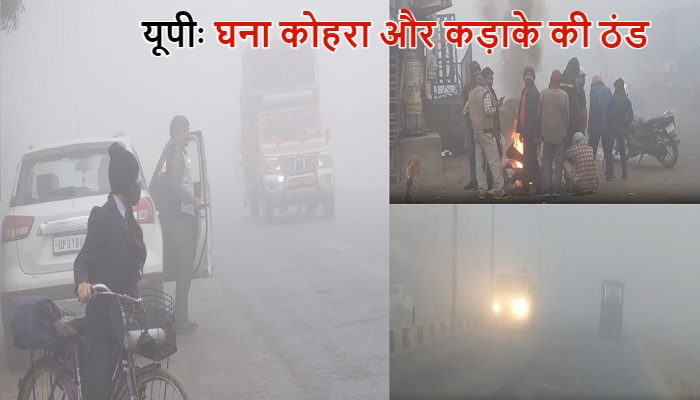 UP Weather Update :  घना कोहरा और कड़ाके की ठंड...यूपी में मौसम ने बढ़ाई मुश्किलें, जानें लखनऊ का हाल
