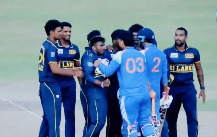 India A vs Sri Lanka A Super Over :  मैदान पर हाई-वोल्टेज ड्रामा, सुपर ओवर के रोमांच के बाद, वैभव सूर्यवंशी और हलामबागे में तीखी झड़प!