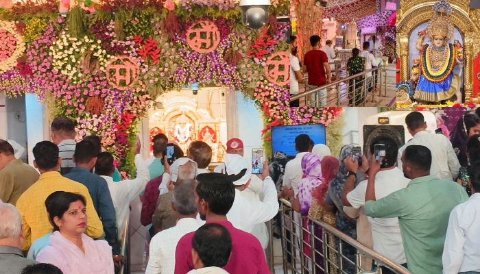 Shardiya Navratri: नवरात्रि के पहले दिन मंदिरों में उमड़ा आस्था का सैलाब, मंदिरों में गूंज रहे जयकारे