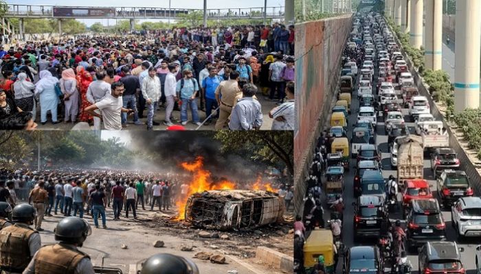 Noida Workers Protest: नोएडा में श्रमिकों के उग्र प्रदर्शन से सहमी जनता, सेक्टर-62 से NH-9 तक लगा भीषण जाम