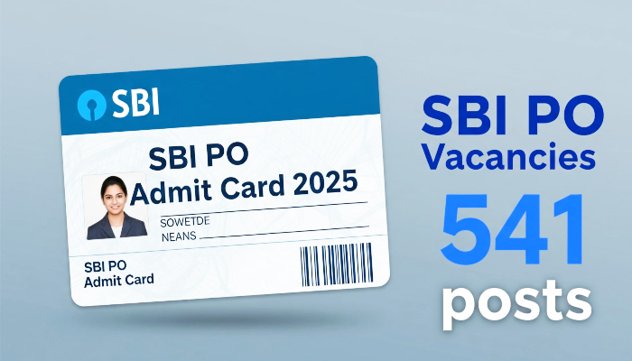 SBI PO Admit Card:  SBI ने PO प्रारंभिक परीक्षा के जारी किए एडमिट कार्ड, 541 पदों पर भर्ती