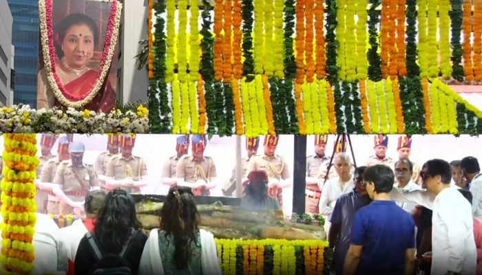Asha Bhosle: पंचतत्व में विलीन हुईं सुरों की मलिका आशा ताई... बेटे ने दी मुखाग्नि, अंतिम संस्कार में हर आंख हुई नम