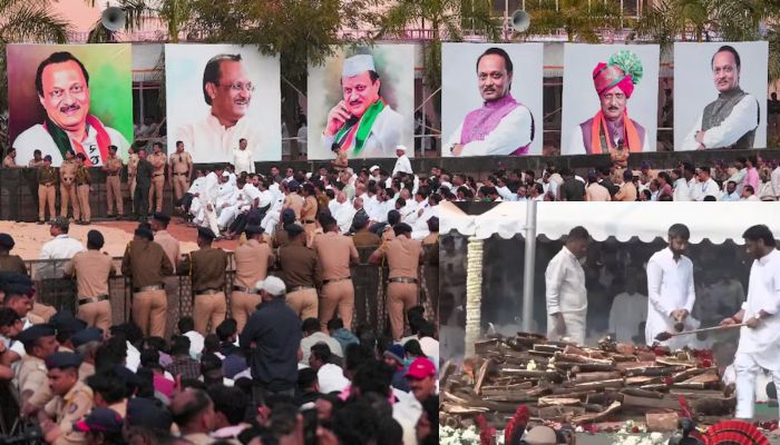 Ajit Pawar Antim Sanskar: अजित दादा पंचतत्व में विलीन, बेटों ने दी मुखाग्नि, अंतिम यात्रा में उमड़ा हुजूम