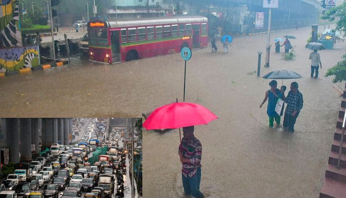 Mumbai Rain: भारी बारिश ने रोकी मुंबई की रफ्तार, सड़कों पर भरा पानी, IMD ने जारी की चेतावनी