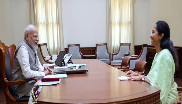 पीएम मोदी से मिलीं सुप्रिया सुले, विकास के मुद्दों पर चर्चा