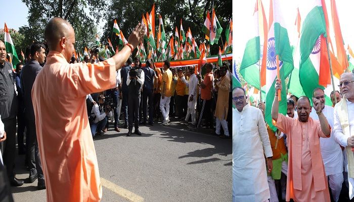 तिरंगा यात्रा में गरजे CM योगी, कहा- दुश्मनों के जनाजे में कोई रोने वाला नहीं मिलेगा
