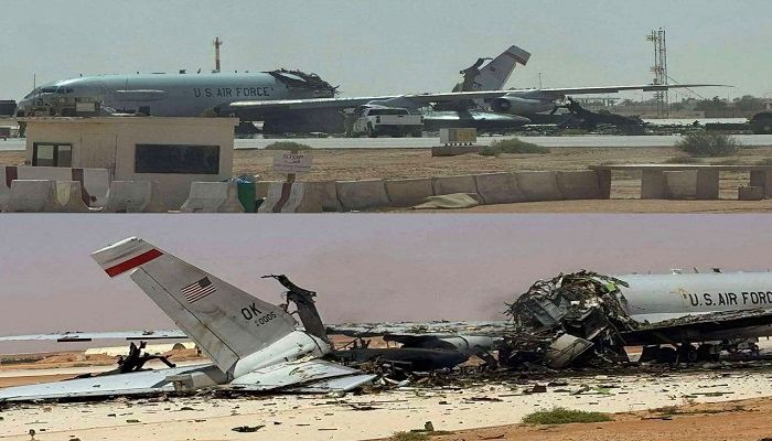 US-Israel-Iran War: ईरान के हमले में अमेरिका का USAF E-3 सेंट्री विमान तबाह, सऊदी एयरबेस पर दिखा मलबा