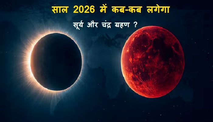 Grahan 2026 List: साल 2026 में लगेंगे 4 ग्रहण, भारत में दिखेगा सिर्फ एक चंद्र ग्रहण, नोट कर लें तारीख