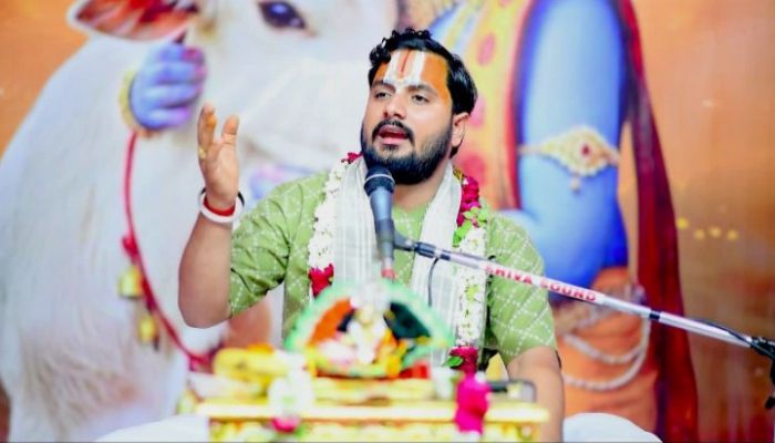 बरसावां में श्रीमद्भागवत कथा के दूसरे दिन शुकदेव जन्म प्रसंग का हुआ भावपूर्ण वर्णन