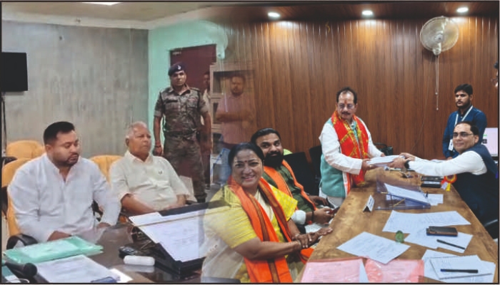 बिहार चुनाव 2025: डिप्टी सीएम विजय सिन्हा और तेजस्वी यादव ने दाखिल किया नामांकन, एनडीए बनाम महागठबंधन में कांटे की टक्कर के आसार
