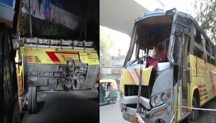Delhi Bus Accident:  दिल्ली के करोल बाग में यात्रियों से भरी डबल डेकर बस पलटी, मची चीख पुकार