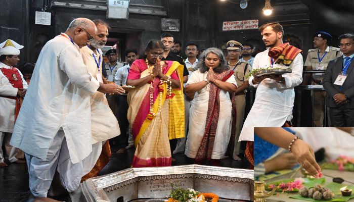 Draupadi Murmu: राष्ट्रपति द्रौपदी मुर्मू पहुंचीं गयाजी, पितरों का किया पिंडदान
