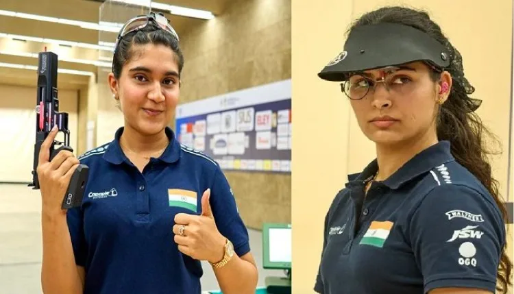 ISSF World Cup: शूटिंग वर्ल्ड कप में भारत का डबल धमाल, ईशा सिंह ने गोल्ड तो मनु भाकर ने कांस्य पर साधा निशाना