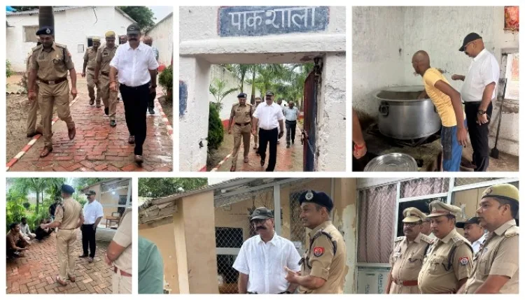 जौनपुर जिला कारागार का डीजी जेल ने किया औचक निरीक्षण, दिए निर्देश