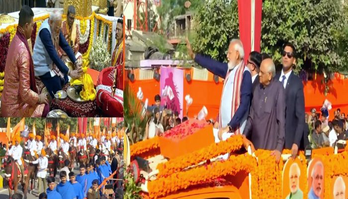 Somnath Swabhiman Parv: हाथों में डमरू...माथे पर त्रिपुंड, शौर्य यात्रा में शामिल होने के बाद  PM मोदी ने सोमनाथ मंदिर में की पूजा