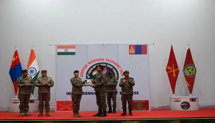 नोमैडिक एलीफेंट-2026 का समापन भारत-मंगोलिया ने दिखाया युद्धकौशल