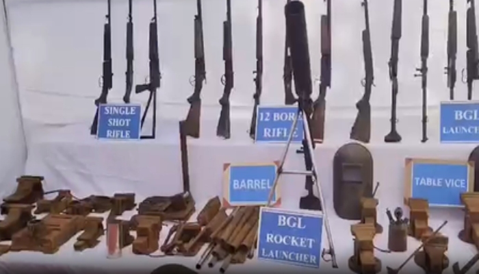 छत्तीसगढ़: सुकमा में नक्सलियों की अवैध हथियार फैक्ट्री ध्वस्त, बड़ी मात्रा में हथियार बरामद