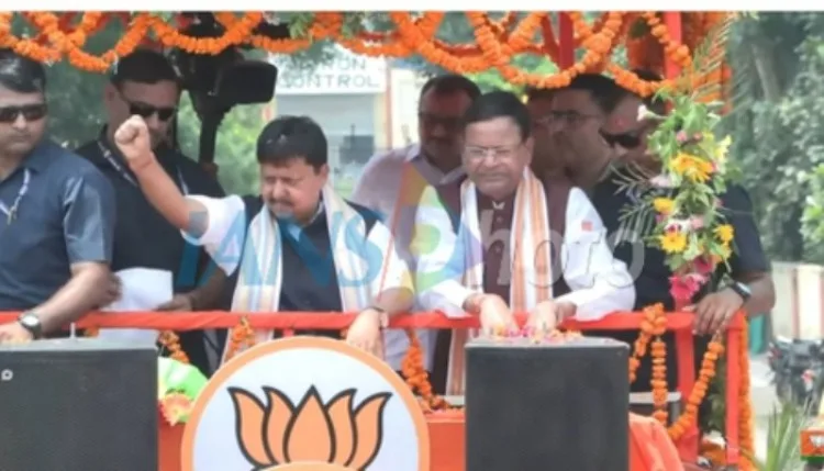 भाजपा अध्यक्ष नितिन नवीन का लखनऊ में भव्य स्वागत