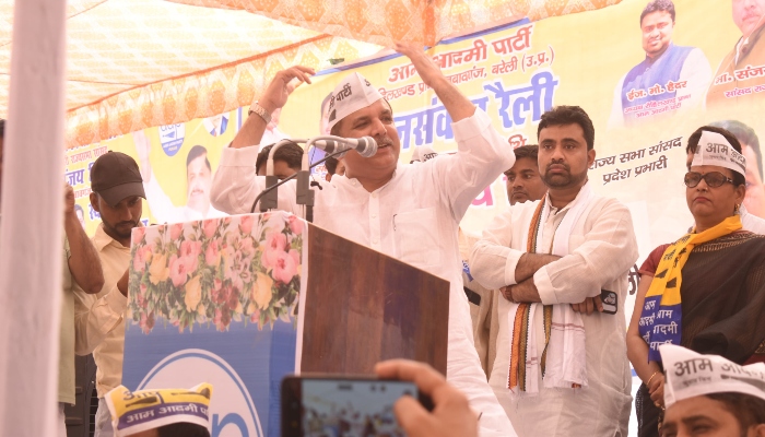 आप का बरेली में कार्यकर्ता सम्मेलनः संजय सिंह ने संगठन को मज़बूत करने का दिया मंत्र