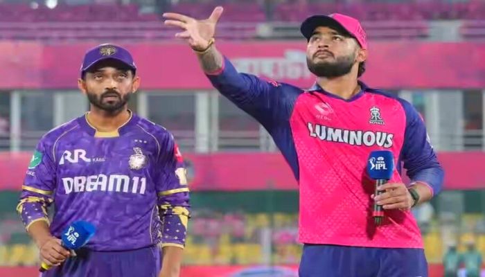 KKR vs RR: जीत का खाता खोलने को बेचैन कोलकाता, राजस्थान रॉयल्स ने टॉस जीतकर चुनी बल्लेबाजी,  जानें हेड-टू-हेड, प्लेइंग XI व पिच रिपोर्ट