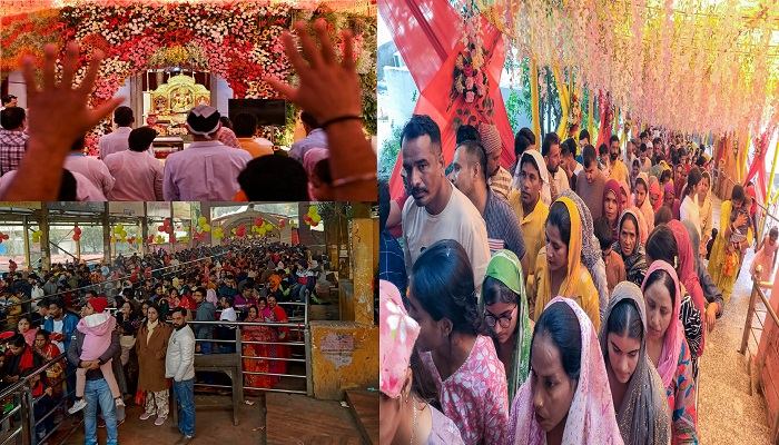 Chaitra Navratri 2026 के पहले दिन मंदिरों में उमड़ा भक्तों का सैलाब, 'जय माता दी'  के जयकारों से गूंजे मां के दरबार