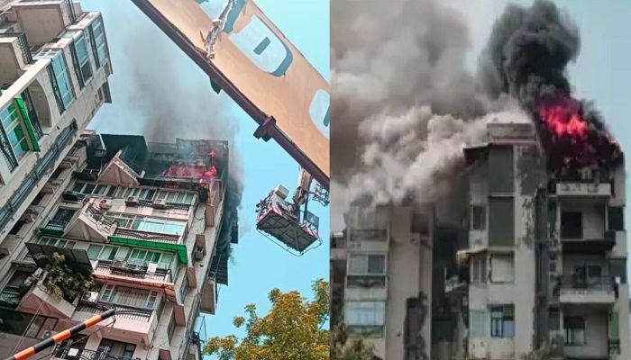 Delhi Fire : दिल्ली के द्वारका में आग का तांडव, जान बचाने को 7वीं मंज़िल से कूदे पिता-दो बच्चों की मौत