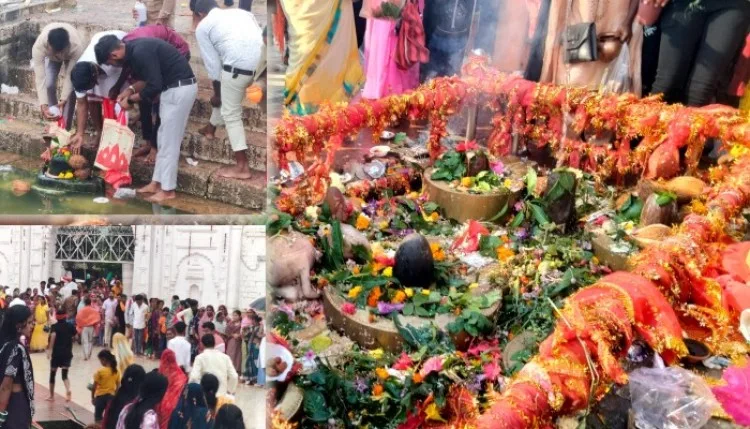 मध्य प्रदेशः सावन के तीसरे सोमवार को अमरकंटक में उमड़ रहे श्रद्धालु