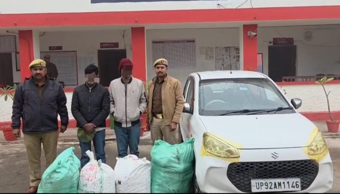 Uttar Pradesh ANTF Action : दो अंतरराज्यीय गांजा तस्कर दबोचे, 81 किलो से अधिक अवैध गांजा, कार और नकदी बरामद